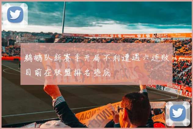 鹈鹕队新赛季开局不利遭遇六连败目前在联盟排名垫底